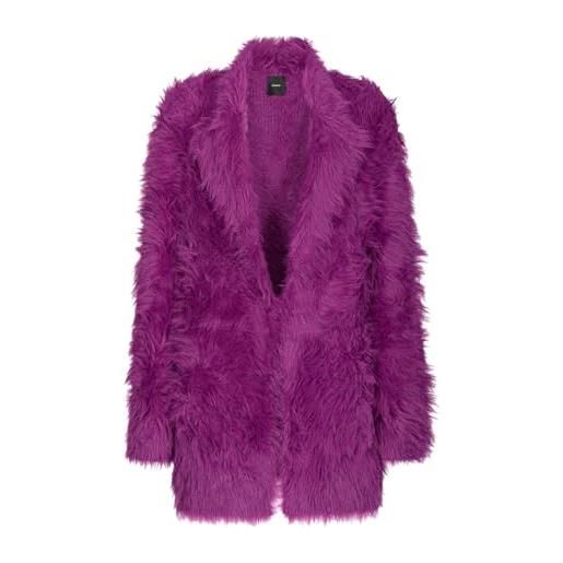 Pinko asino cappotto long fake fur