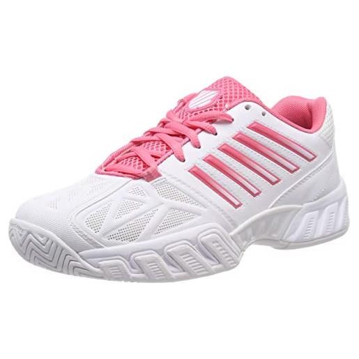 K-Swiss performance bigshot light 3, scarpe da tennis donna, bianco (white/pink lemonade 175m), 41.5 eu