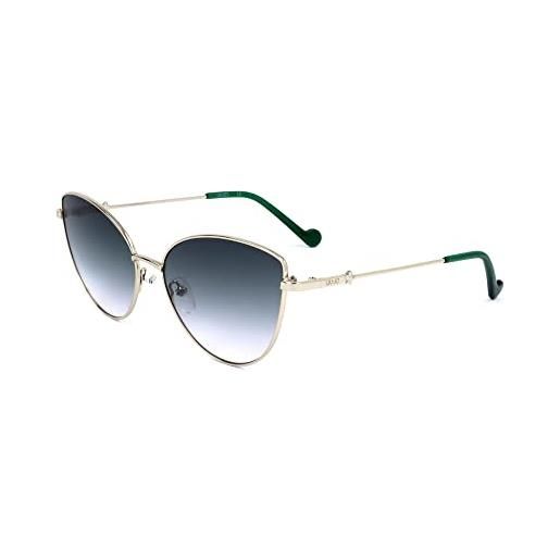 Liu Jo Jeans liu jo lj130s 42947 717 shiny gold sunglasses polycarbonate, standard, 58 occhiali da sole, unisex-adulto