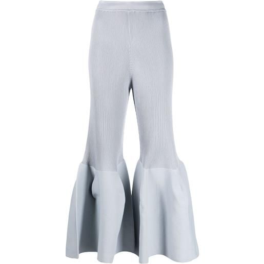 CFCL pantaloni crop a coste - grigio