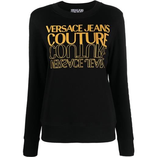 Versace Jeans Couture maglione con stampa - nero
