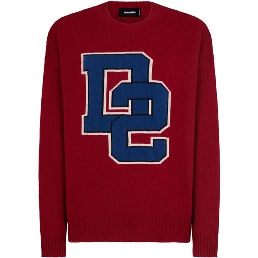 Dsquared2 maglione con logo - rosso