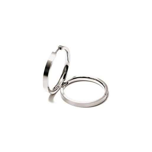 Boccia 0517-01 - orecchini a cerchio da donna, in titanio opaco