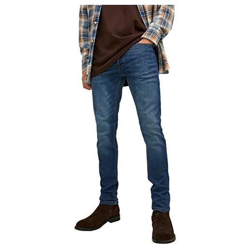 JACK & JONES jjiglenn jjoriginal am 819 noos piw jeans slim fit, blu denim, 38w x 34l uomo