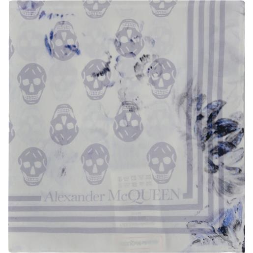 Alexander McQueen foulard seta biker