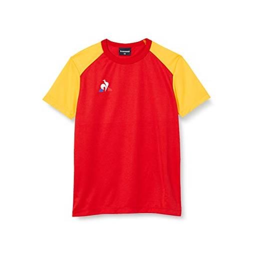 Le coq sportif n°8 maillot match mc, maglietta a maniche corte bambino, rosso puro, 12a