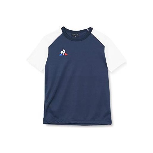 Le Coq Sportif n°8 maillot match, maglietta a maniche corte bambino, abito blu, 8a