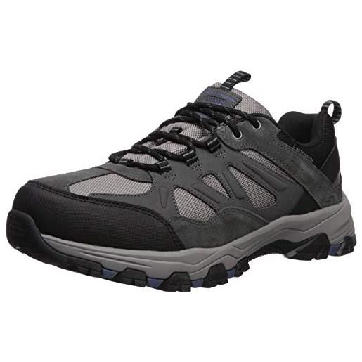 Skechers selmen-helson trail oxford, scarpe da escursionismo uomo, grigio, 42.5 eu x-larga