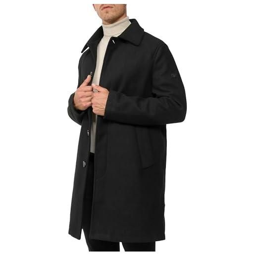 Indicode uomini ingrandrim coat | mantello con collo a risvolto black s