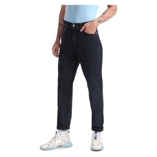Calvin Klein Jeans regular taper j30j321439 pantaloni, denim (denim dark), 30w / 30l uomo