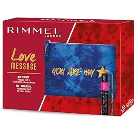 Rimmel cofanetto love message day 2 night mascara + matita kajal