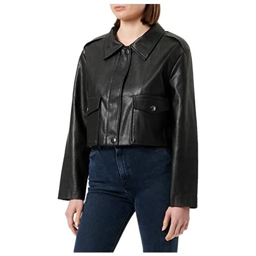 Sisley giacca 21dyln01z, black 100, 40 donna