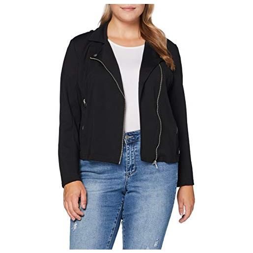 ONLY Carmakoma cargoldtrash biker jacket giacca, nero, l donna