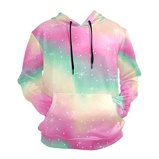 LDIYEU arte astratta di colore pastello felpa con cappuccio atletiche 3d stampare hoodie felpe sweatshirt per ragazze ragazzi adolescente