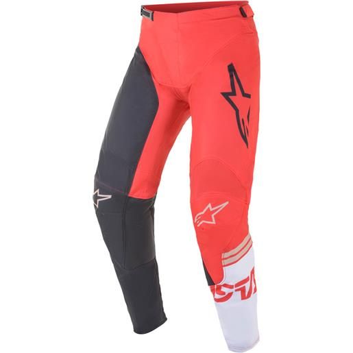 ALPINESTARS - pantaloni ALPINESTARS - pantaloni racer compass anthracite / rosso fluo / bianco