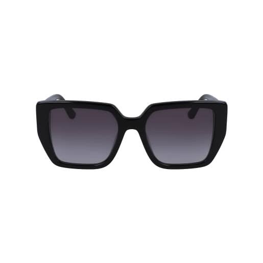 Karl lagerfeld kl6036s occhiali, 007 black w pattern, 5219 unisex-adulto