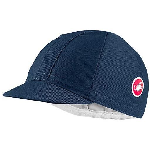 Castelli italia cap, cappellino unisex-adulto, dark infinity blue, uni