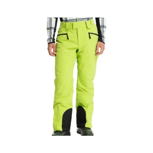 Ea7 trouser pantalone sci con bretelle verde lime uomo