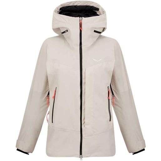 Salewa sella 2-layer powertex tirolwool responsive jacket beige s donna