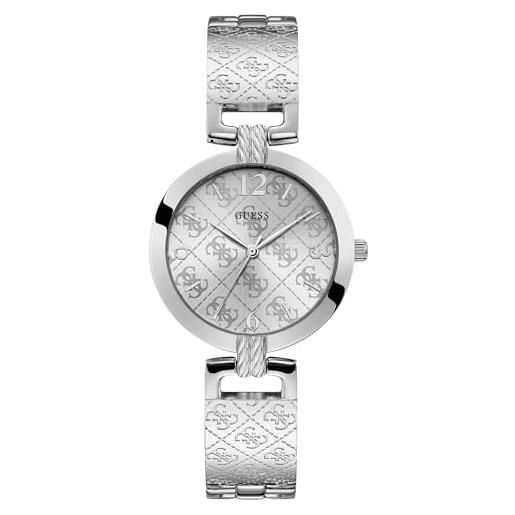 GUESS orologio da donna in acciaio grigio, argento, w1228l1, argento, w1228l1