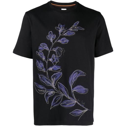 Paul Smith t-shirt a fiori - blu