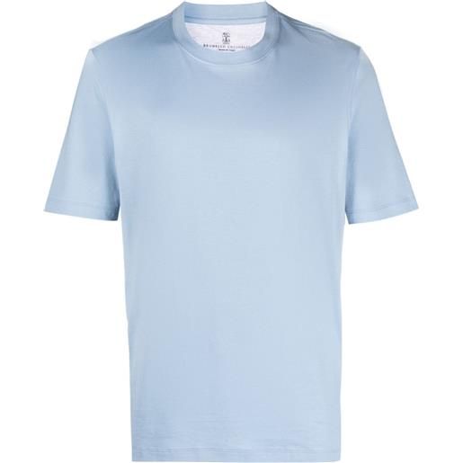Brunello Cucinelli t-shirt girocollo - blu
