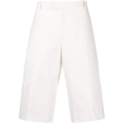 Alexander McQueen shorts con pieghe - bianco
