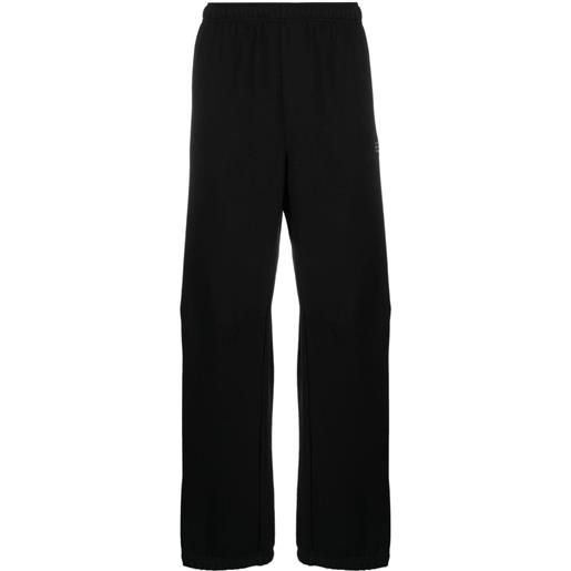 MM6 Maison Margiela pantaloni sportivi con ricamo - nero