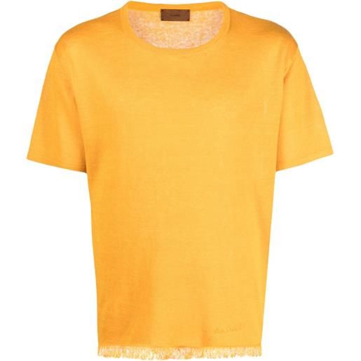 Alanui t-shirt con ricamo - giallo