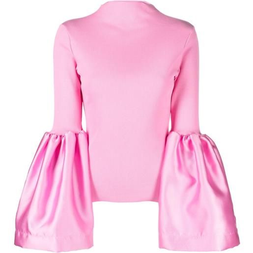 Marques'Almeida maglione con maniche a palloncino - rosa