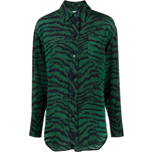 Victoria Beckham camicia con stampa - verde