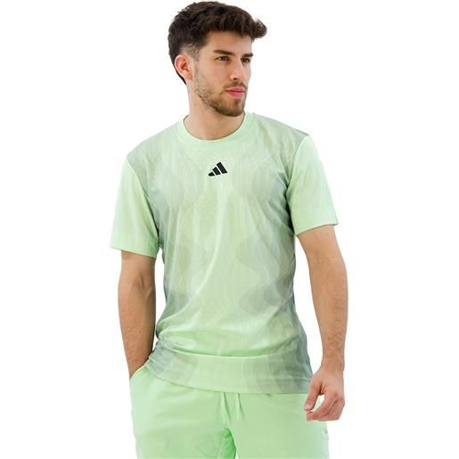 Adidas freelift pro short sleeve t-shirt verde xs uomo