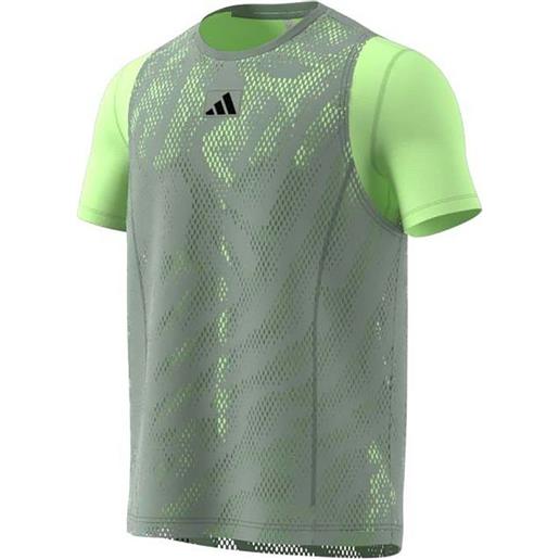 Adidas wow pro short sleeve t-shirt verde s uomo
