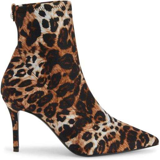 Giuseppe Zanotti stivaletti mirea leopardati 90mm - nero