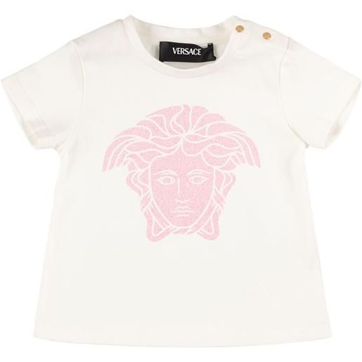 VERSACE t-shirt in jersey di cotone stampato