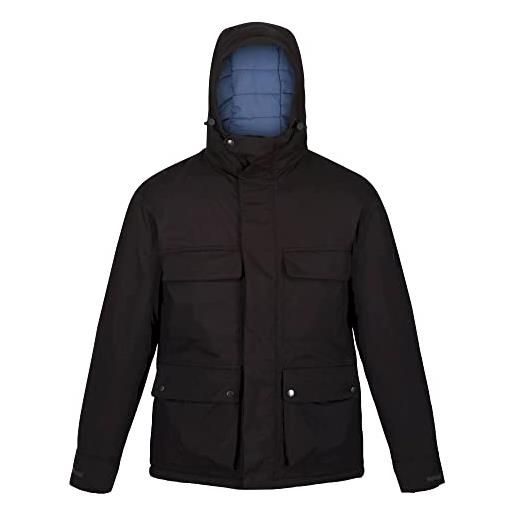 Regatta mens raylan parka impermeabile e traspirante con isolamento termico, cappuccio e multitasche