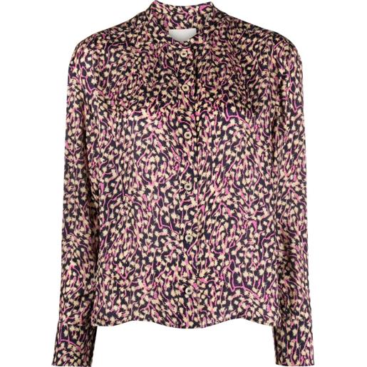 ISABEL MARANT blusa leidy con stampa grafica - rosa