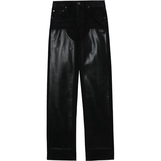 AGOLDE jeans ryder con design a inserti - nero