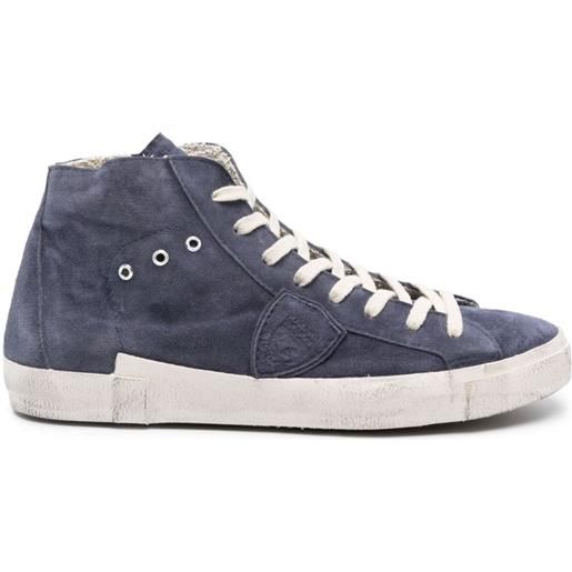 Philippe Model Paris paris logo-patch sneakers - blu