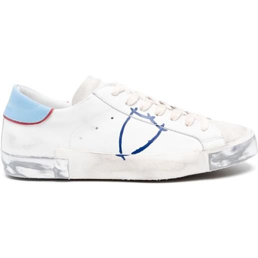 Philippe Model Paris paris logo-patch sneakers - bianco