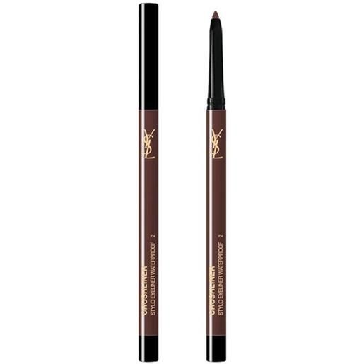 Yves Saint Laurent crushliner stylo waterproof matita 2 brun universel 48 crushliner stylo waterproof matita 2 brun universel color 2