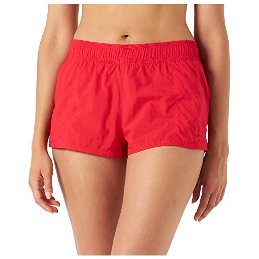 Speedo essential ws costume a pantaloncino donna, fed rosso, xs