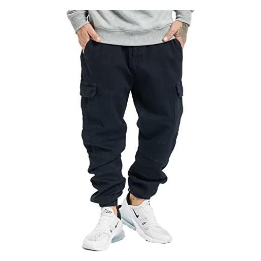 Urban Classics cargo jogging jeans pantaloni, blu (rinsed wash 02263), 56 (taglia produttore: medium) uomo