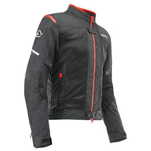 Acerbis giacca ce ramsey vented nero/rosso m