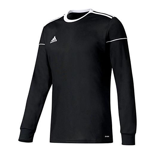 adidas squadra 17 jersey longsleeve, maglia a maniche lunghe unisex-adulto, nero (black/white), s