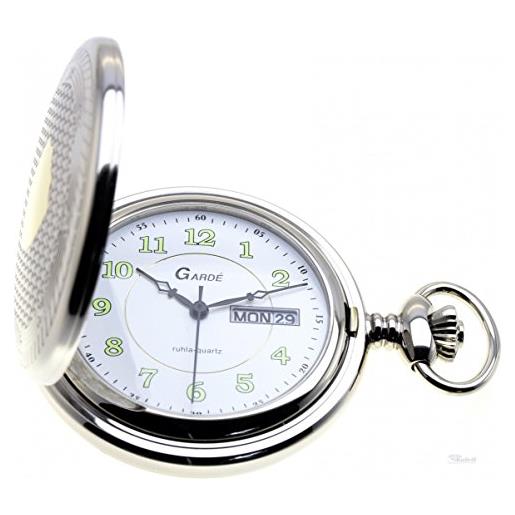 Unbekannt ruhla orologio da tasca garde 8696 - 3 savonette orologio con catena