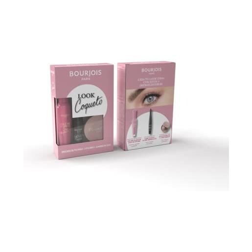 Bourjois, cute look kit, volume glamour pink maschera + liner pinceau 03 + ombretto little round pot 11