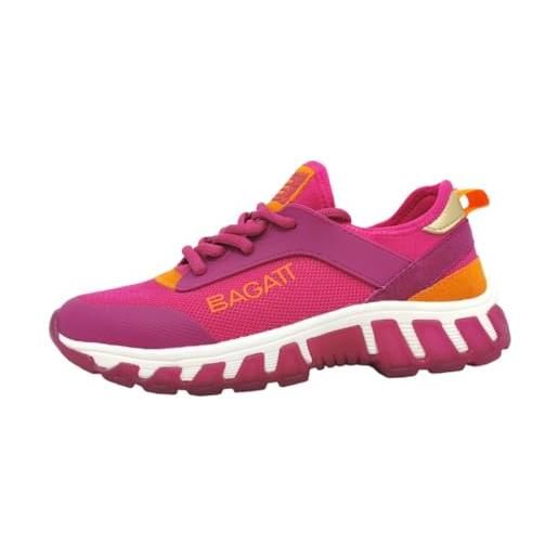 BAGATT chi, scarpe da ginnastica donna, rosa multicolore, 40 eu