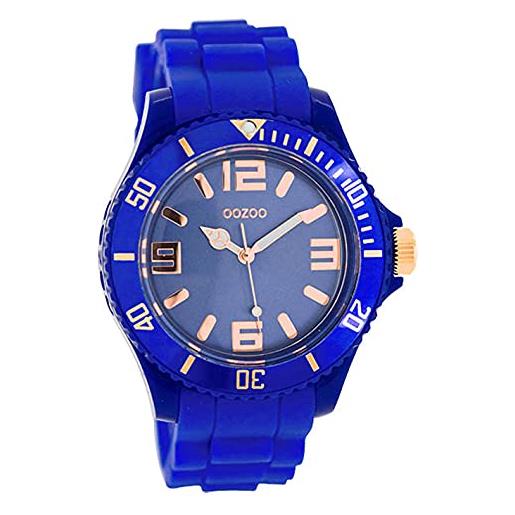 Oozoo c5049 - orologio per donna, cinturino in silicone colore blu