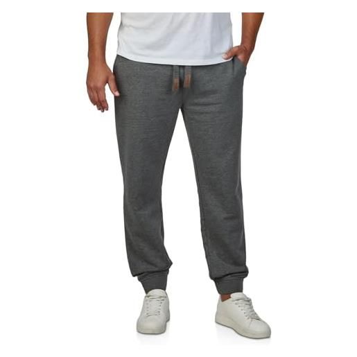 riverso rivkasper - pantaloni sportivi da uomo, per jogging, tempo libero, taglio regolare, tinta unita, cotone, colori: grigio, rosso, blu, nero, verde, taglie: s, m, l, xl, xxl, 3xl, 4xl, 5xl, nero